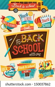 Back to school design template 