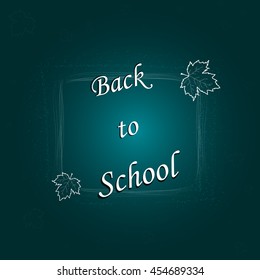 Back to school design template for banner, poster.  vector illustration. 