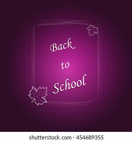 Back to school design template for banner, poster.  vector illustration. 