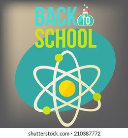 Back to school design template. vector illustration