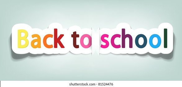 Back To School Design. Vector Clipart