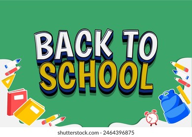 BACK TO SCHOOL DESIGN VECTOR FREE