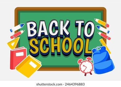 BACK TO SCHOOL DESIGN VECTOR FREE