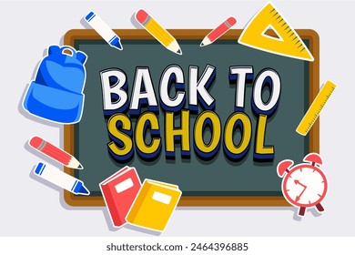 BACK TO SCHOOL DESIGN VECTOR FREE