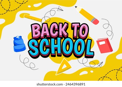 BACK TO SCHOOL DESIGN VECTOR FREE