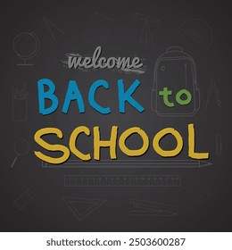 Graphique d'Image vectorielle de conception de rentrée scolaire