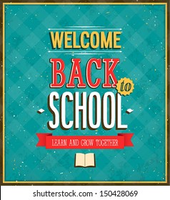 Back to school design. Vector illustration.