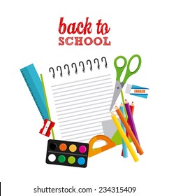 back to school design , vector illustration
