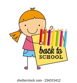 back to school design , vector illustration