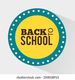 back to school design, vector illustration eps10 graphic 