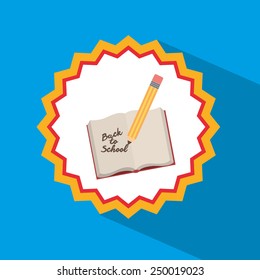 back to school design, vector illustration eps10 graphic 