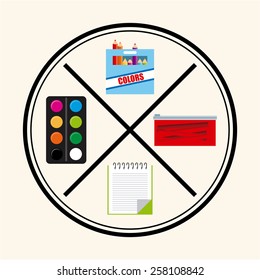 back to school design, vector illustration eps10 graphic 