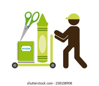 back to school design, vector illustration eps10 graphic 