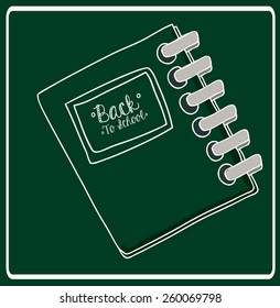 Back to school design, vector illustration