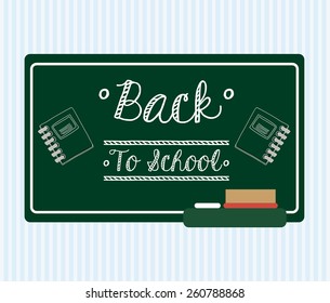 Back to school design, vector illustration