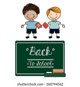 Back to school design, vector illustration