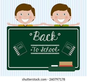 Back to school design, vector illustration
