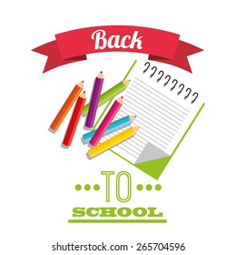 back to school design, vector illustration eps10 graphic 