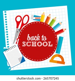 back to school design, vector illustration eps10 graphic 