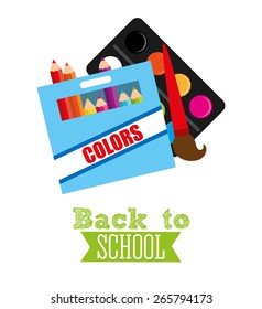 back to school design, vector illustration eps10 graphic 
