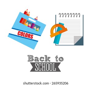 back to school design, vector illustration eps10 graphic 