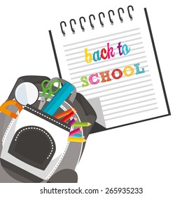 back to school design, vector illustration eps10 graphic 