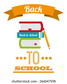 back to school design, vector illustration eps10 graphic 
