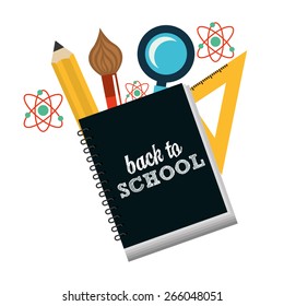 back to school design, vector illustration eps10 graphic 