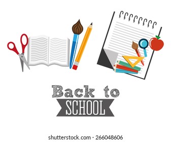 back to school design, vector illustration eps10 graphic 