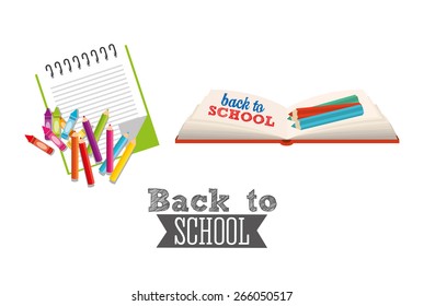 back to school design, vector illustration eps10 graphic 