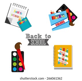 back to school design, vector illustration eps10 graphic 