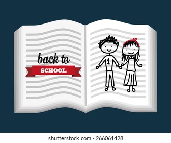 back to school design, vector illustration eps10 graphic 