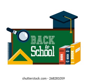 back to school design, vector illustration eps10 graphic 
