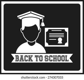 back to school design, vector illustration eps10 graphic 