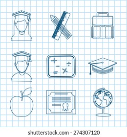 back to school design, vector illustration eps10 graphic 