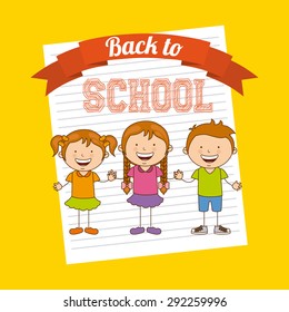 back to school design, vector illustration eps10 graphic 