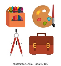 Back to school design, vector illustration eps 10.