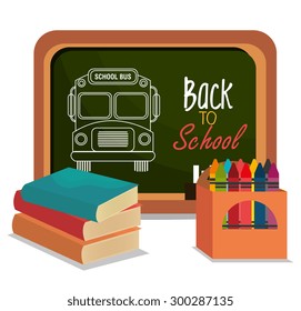 Back to school design, vector illustration eps 10.