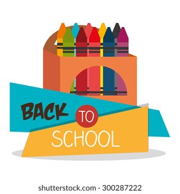 Back to school design, vector illustration eps 10.