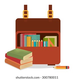 Back to school design, vector illustration eps 10.