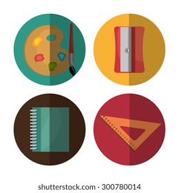 Back to school design, vector illustration eps 10.