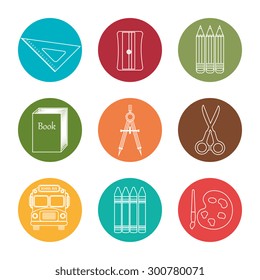 Back to school design, vector illustration eps 10.