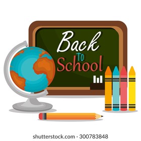 Back to school design, vector illustration eps 10.