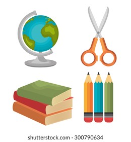 Back to school design, vector illustration eps 10.