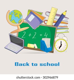 Back to school design. Vector illustration