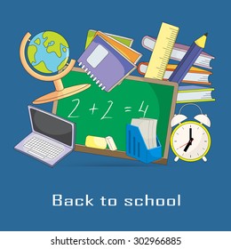 Back to school design. Vector illustration