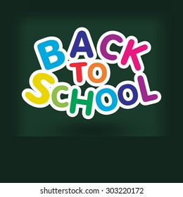 Back to school design. Vector illustration