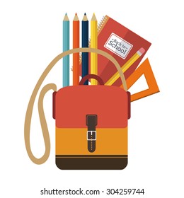 Back to school design, vector illustration eps 10