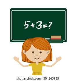 Back to school design, vector illustration eps 10
