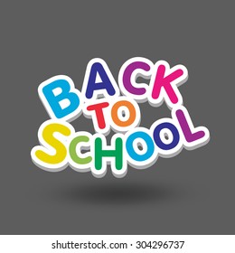 Back to school design. Vector illustration
